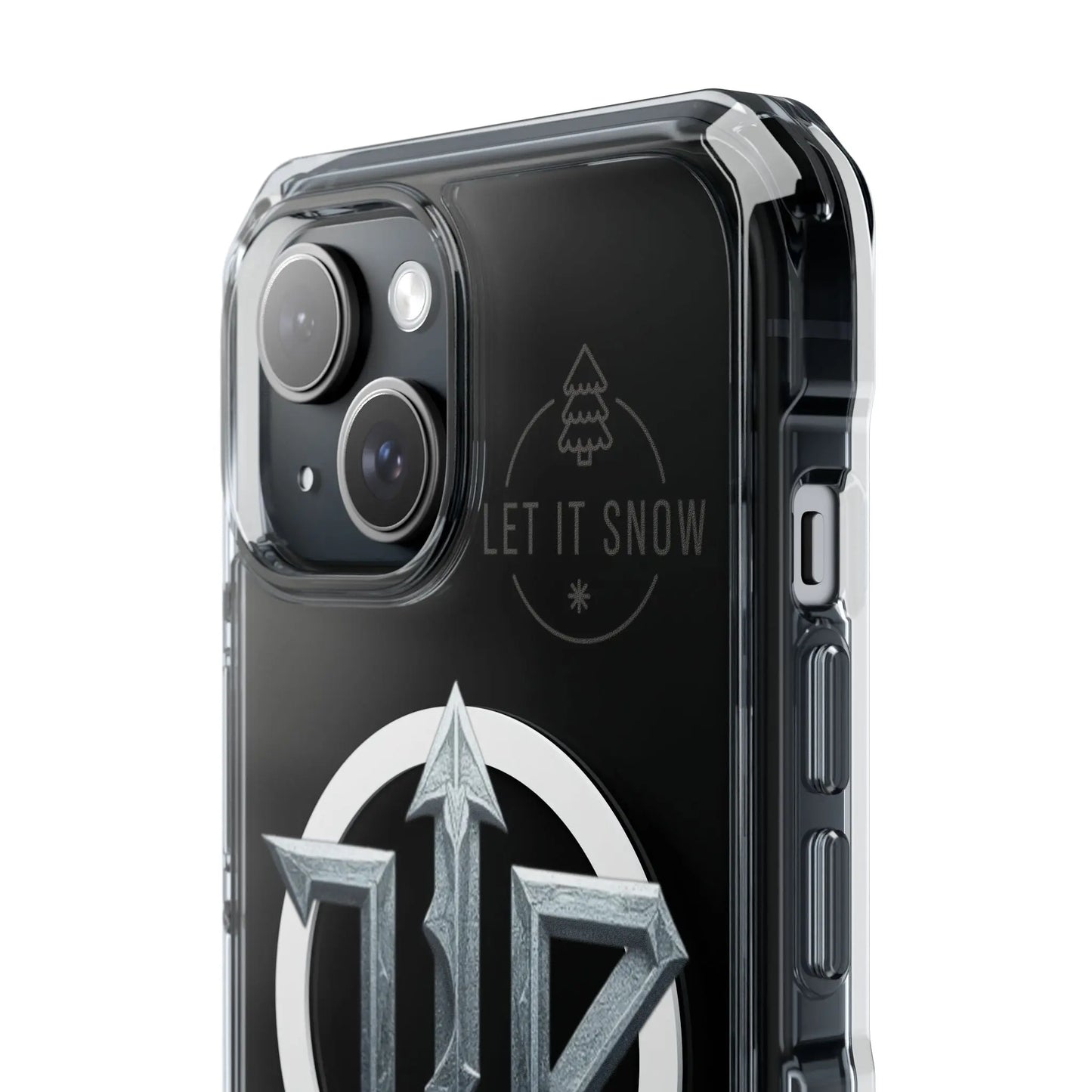 House of JAB Logo Magnetic Clear Phone Cases with Bold Design, – Protective Streetwear Case for iPhone Printify