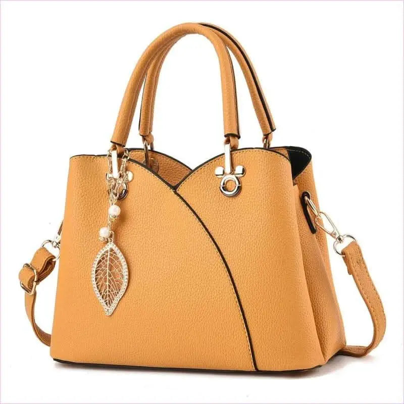 Trendy Versatile Women's Handbag with Glamorous Gold and Pearl Details Pleasures and Sins