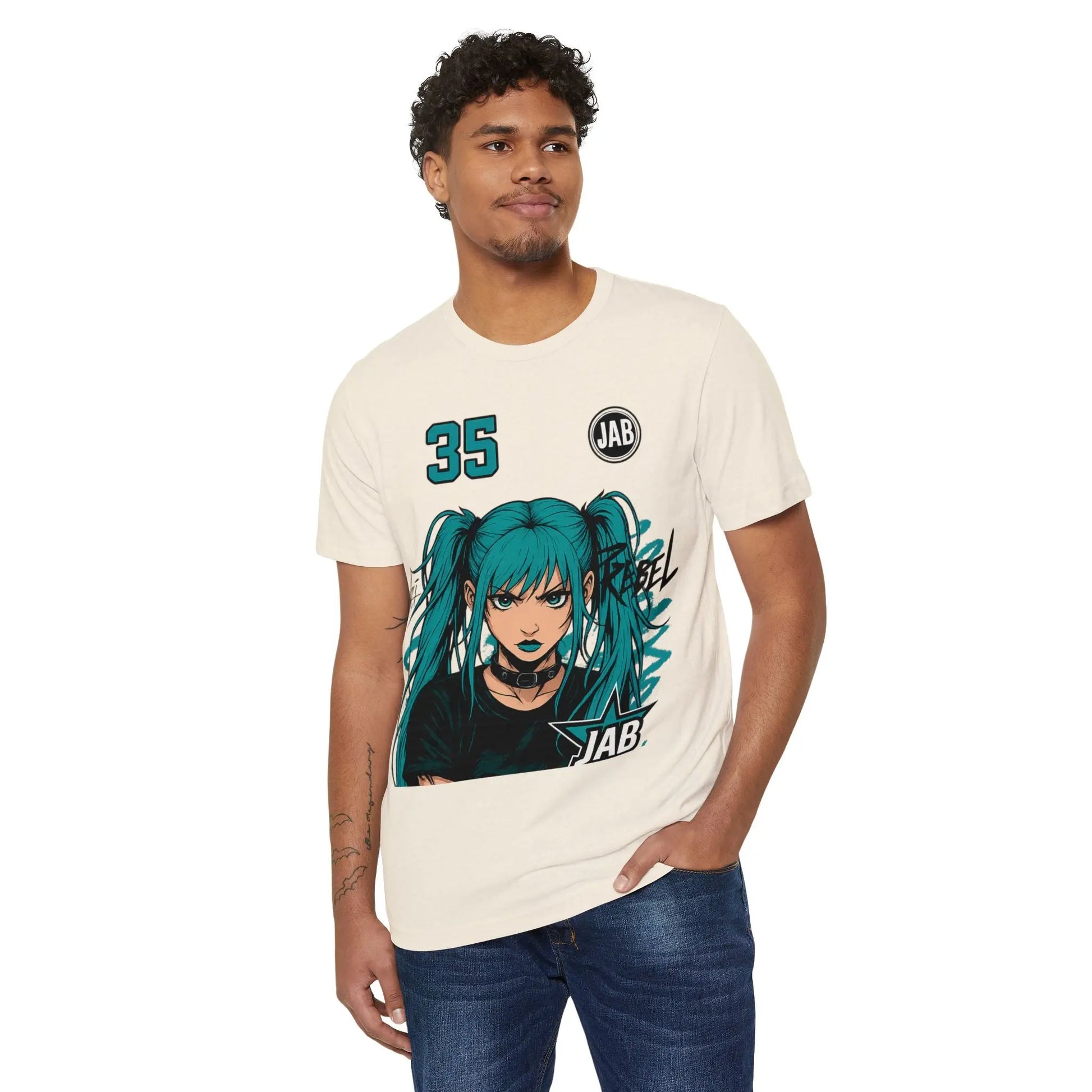 House of JAB Anime Streetwear Graphic Tee – Rebel Power Collection House of JAB