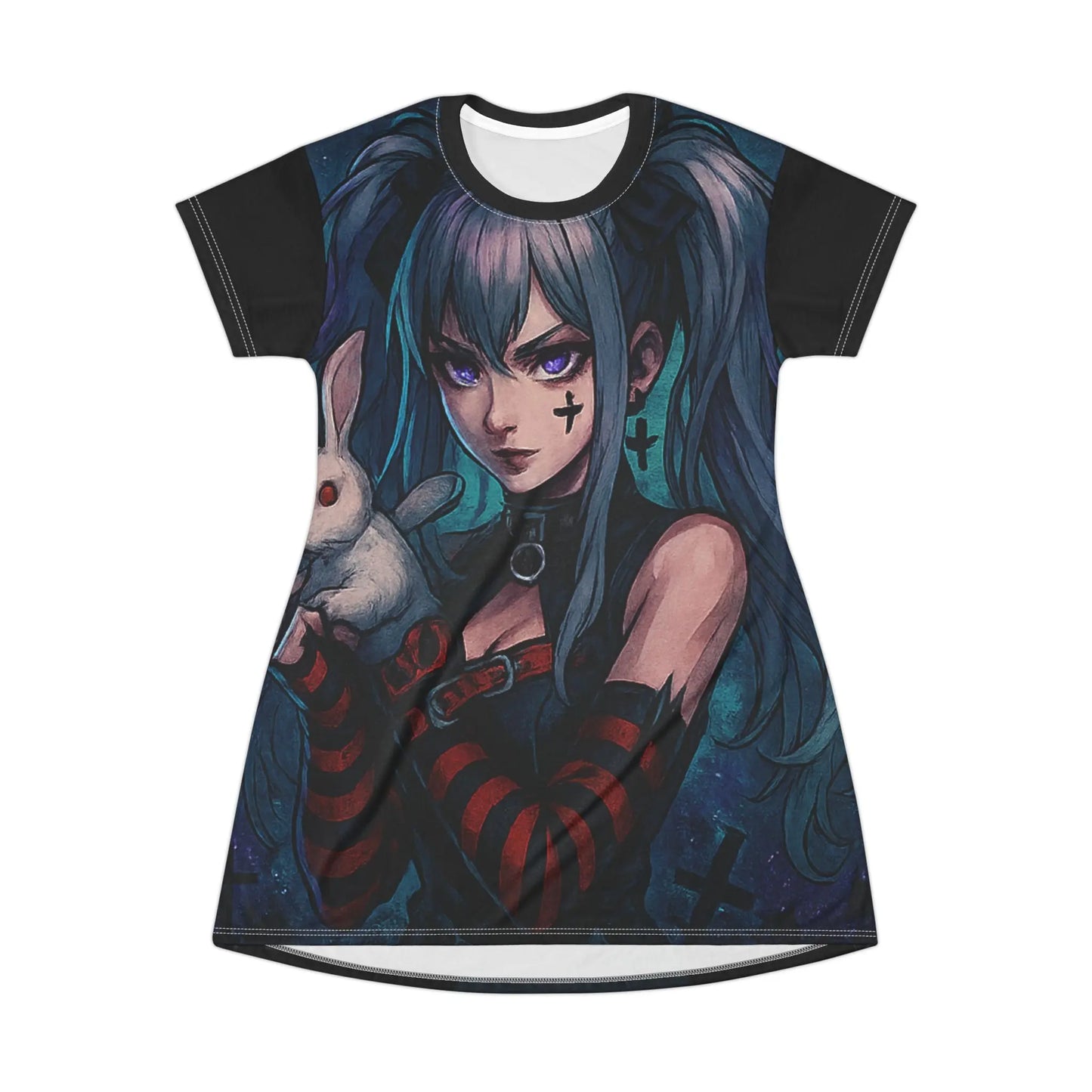 House of Jab | Gothic Anime Oversized Dress Tee House of JAB