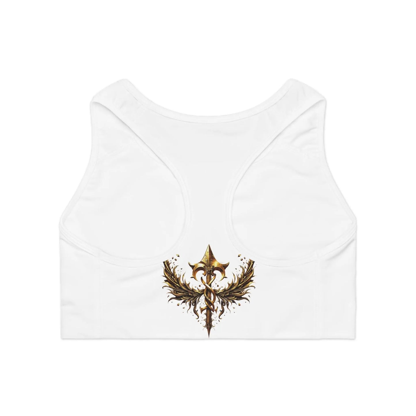House of JAB - Golden Warrior Anime Sports Bra – House of Jab Exclusive Printify