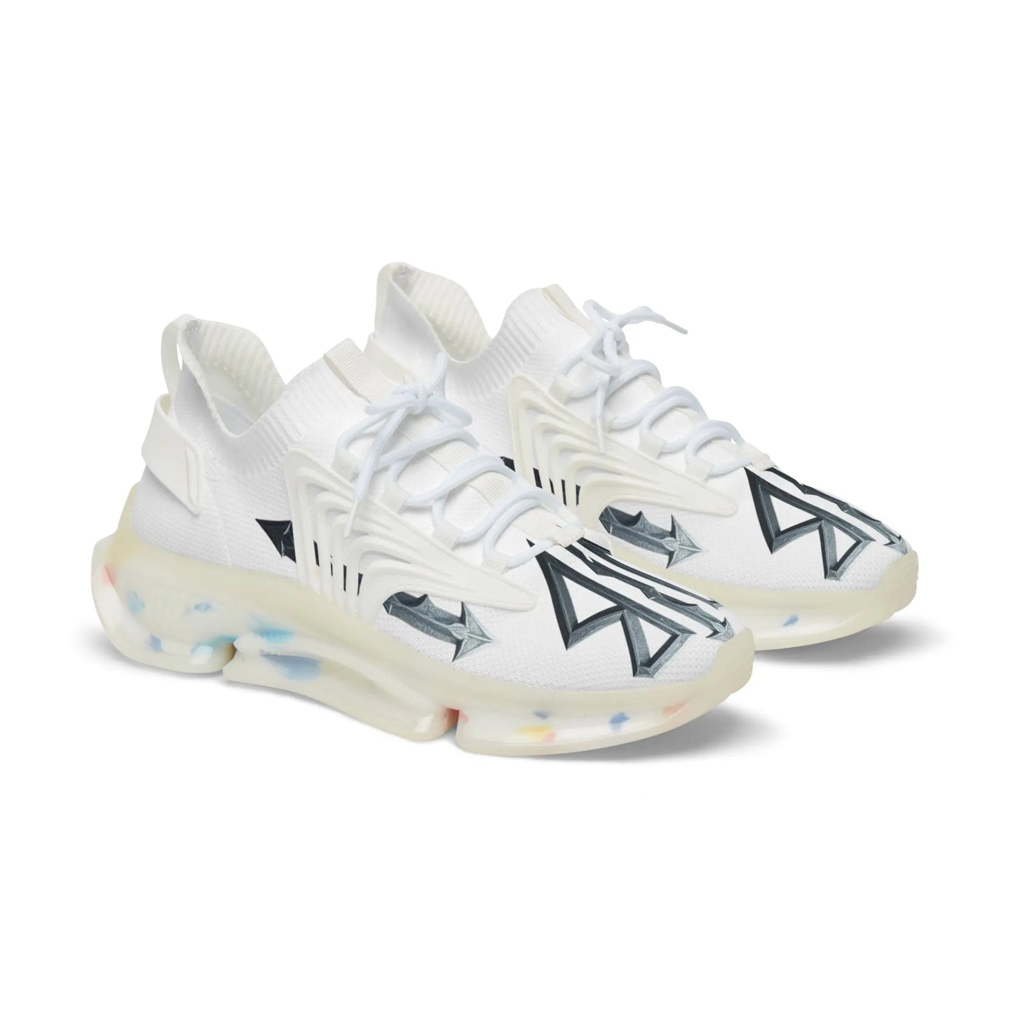 “House of JAB Logo Sneakers – Ambition Sneakers – Blackout & White Ice Editions House of JAB