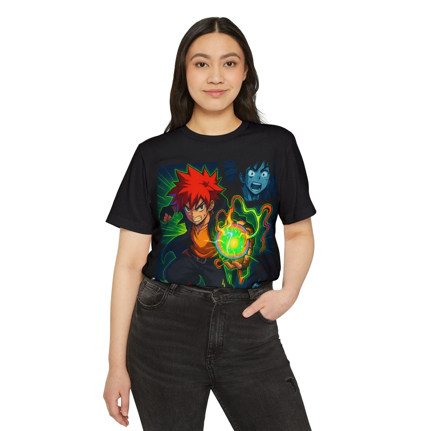 Energized Showdown Anime Graphic Tee – Unisex Streetwear Printify