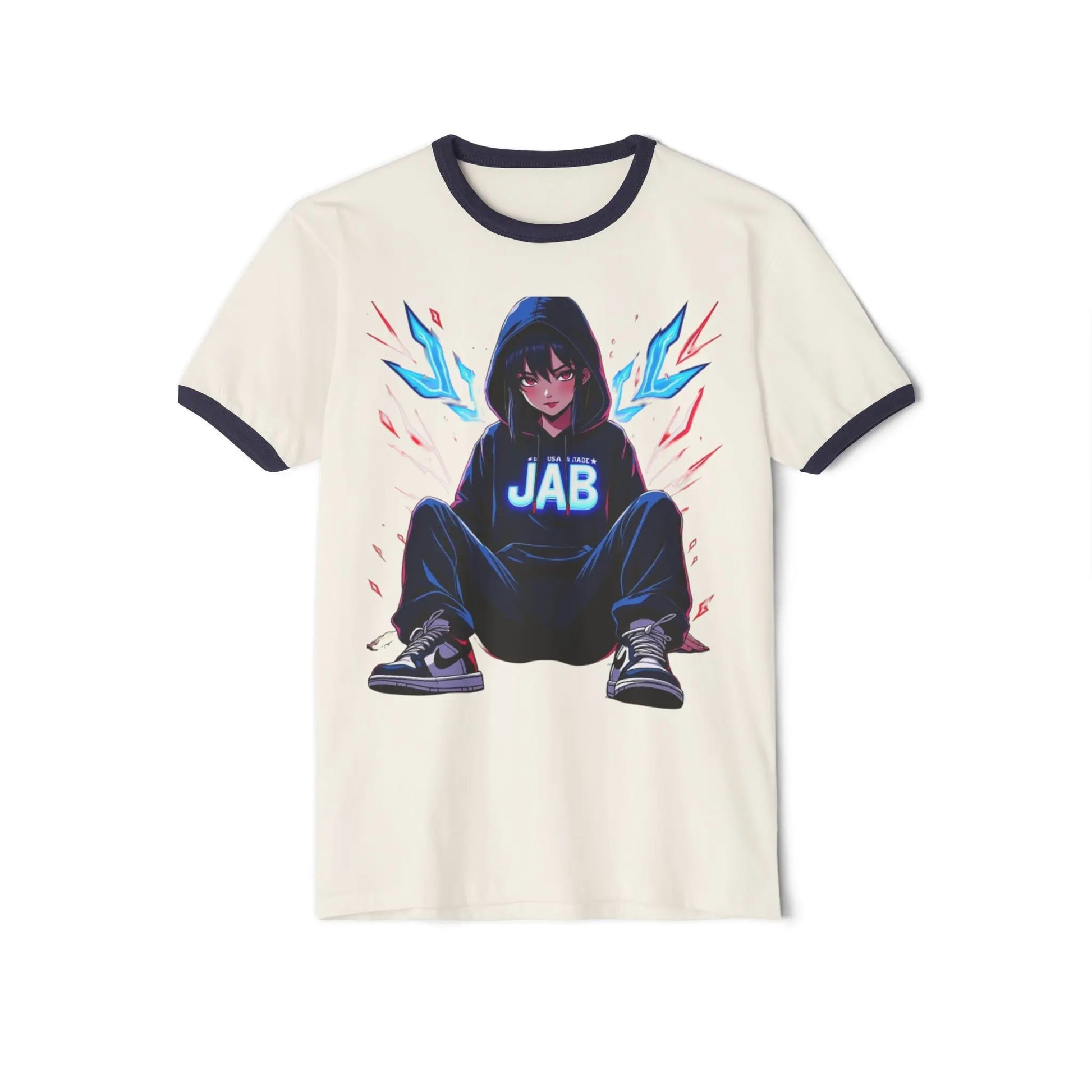 House of JAB Anime Character Neon Hoodie Unisex T-Shirt Printify
