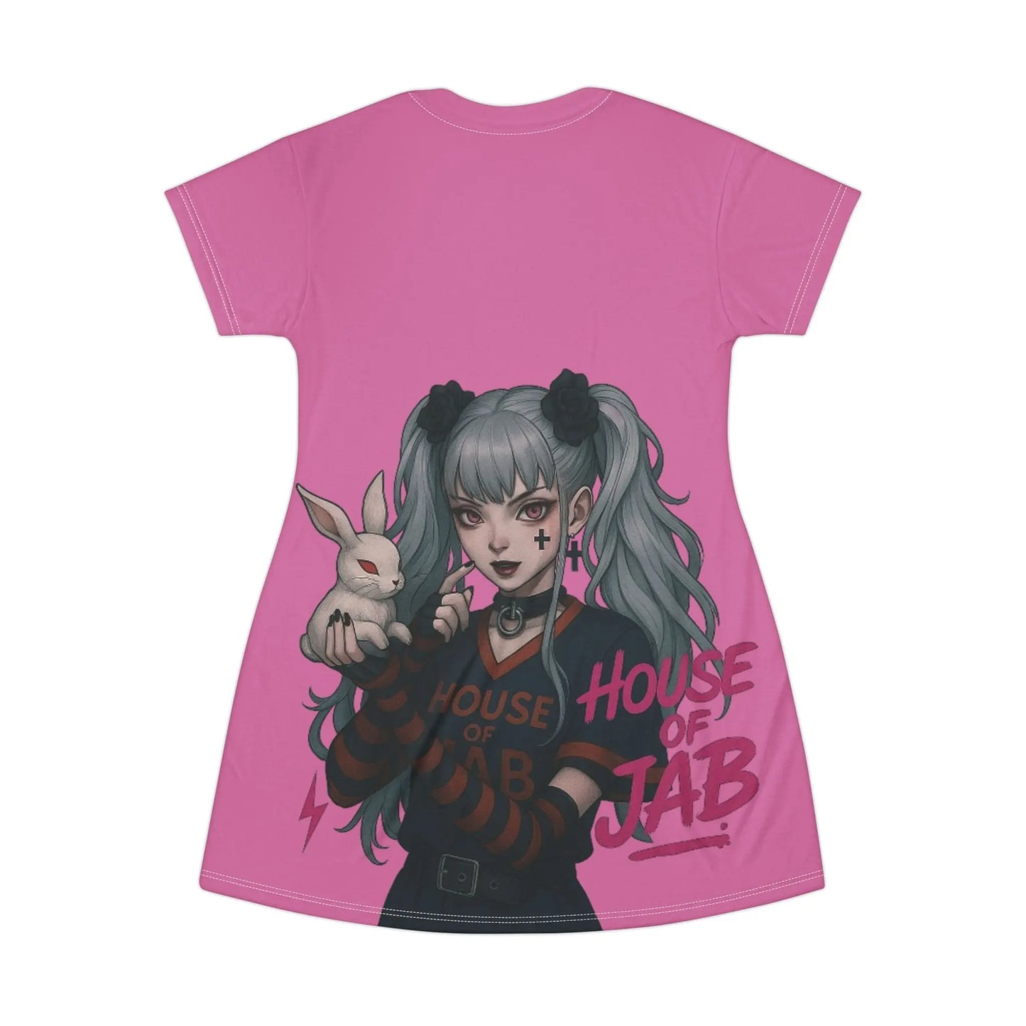 House of Jab | Gothic Anime Oversized Dress Tee House of JAB