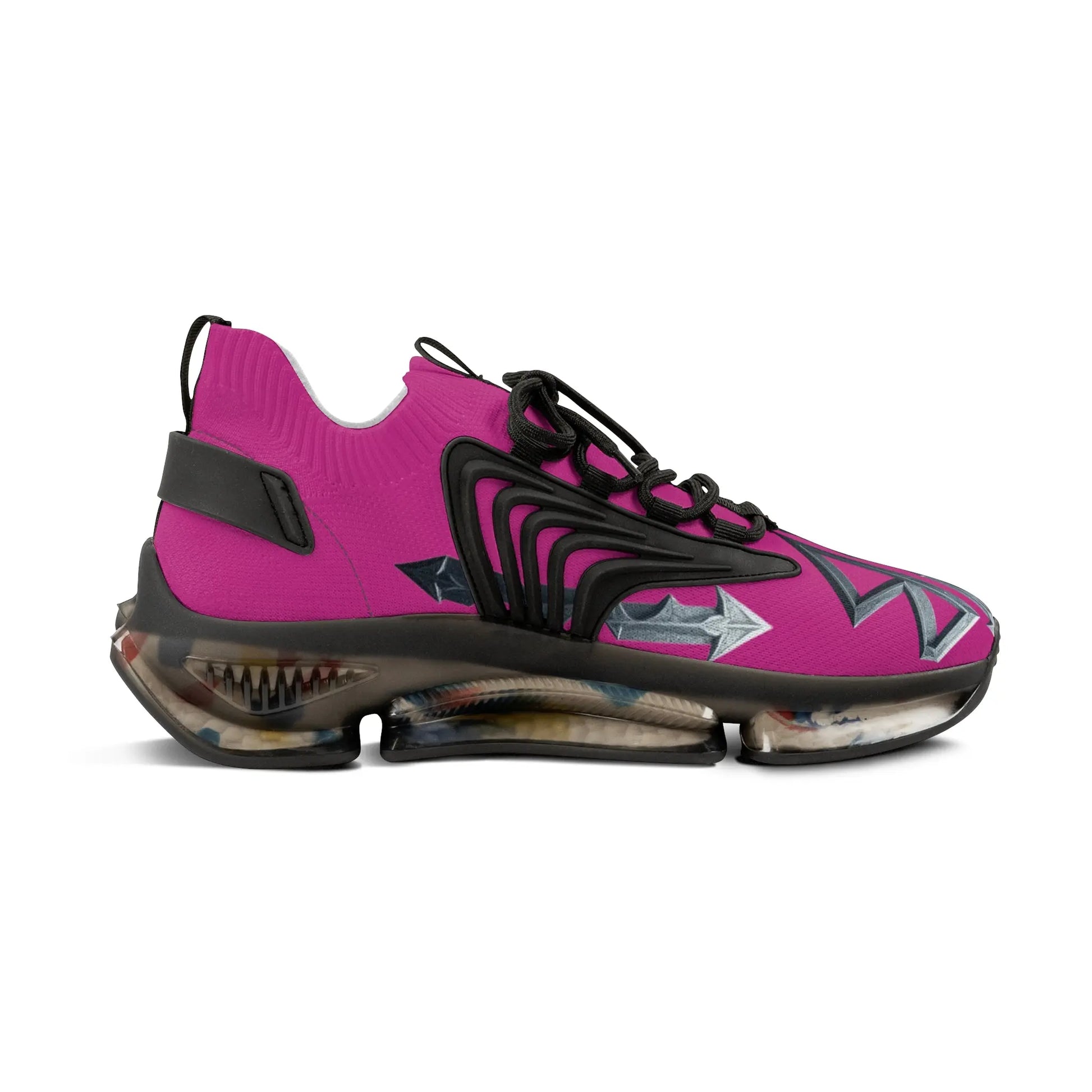 House of JAB “Royal Magenta” Statement Sneakers – Black Sole Edition House of JAB