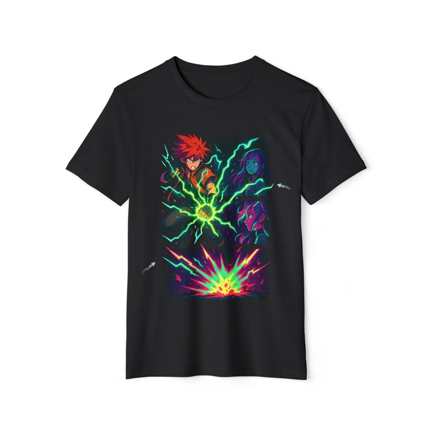 Voltage Clash Anime Graphic Tee – Unisex Streetwear House of JAB