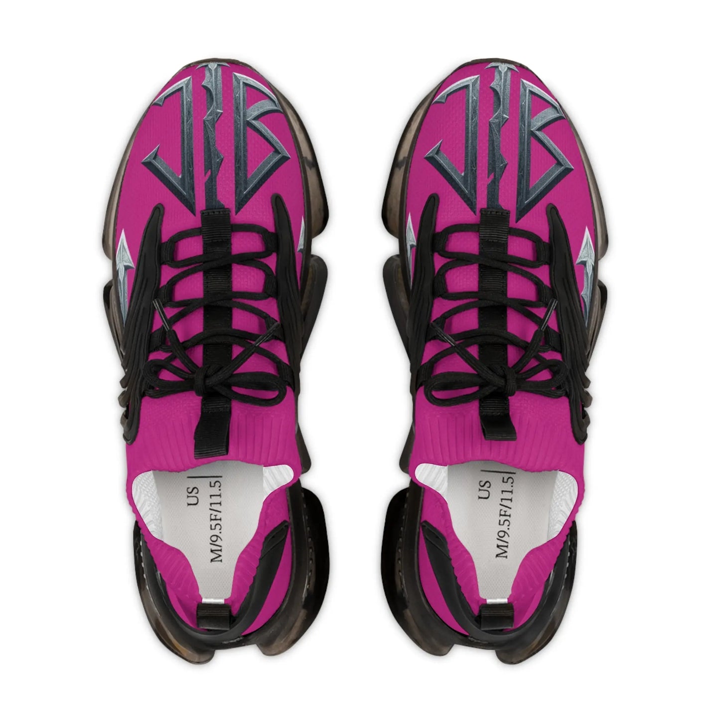 House of JAB “Royal Magenta” Statement Sneakers – Black Sole Edition House of JAB