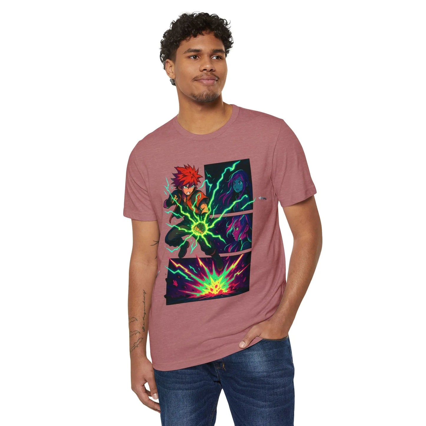 Voltage Clash Anime Graphic Tee – Unisex Streetwear House of JAB