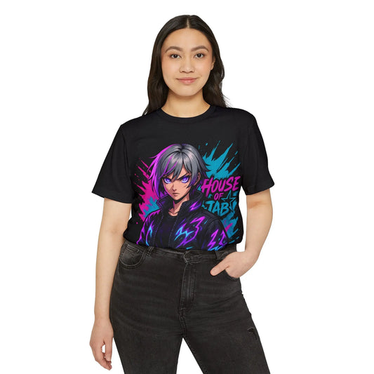 House of JAB Anime Tee – Neon Warrior Streetwear Printify
