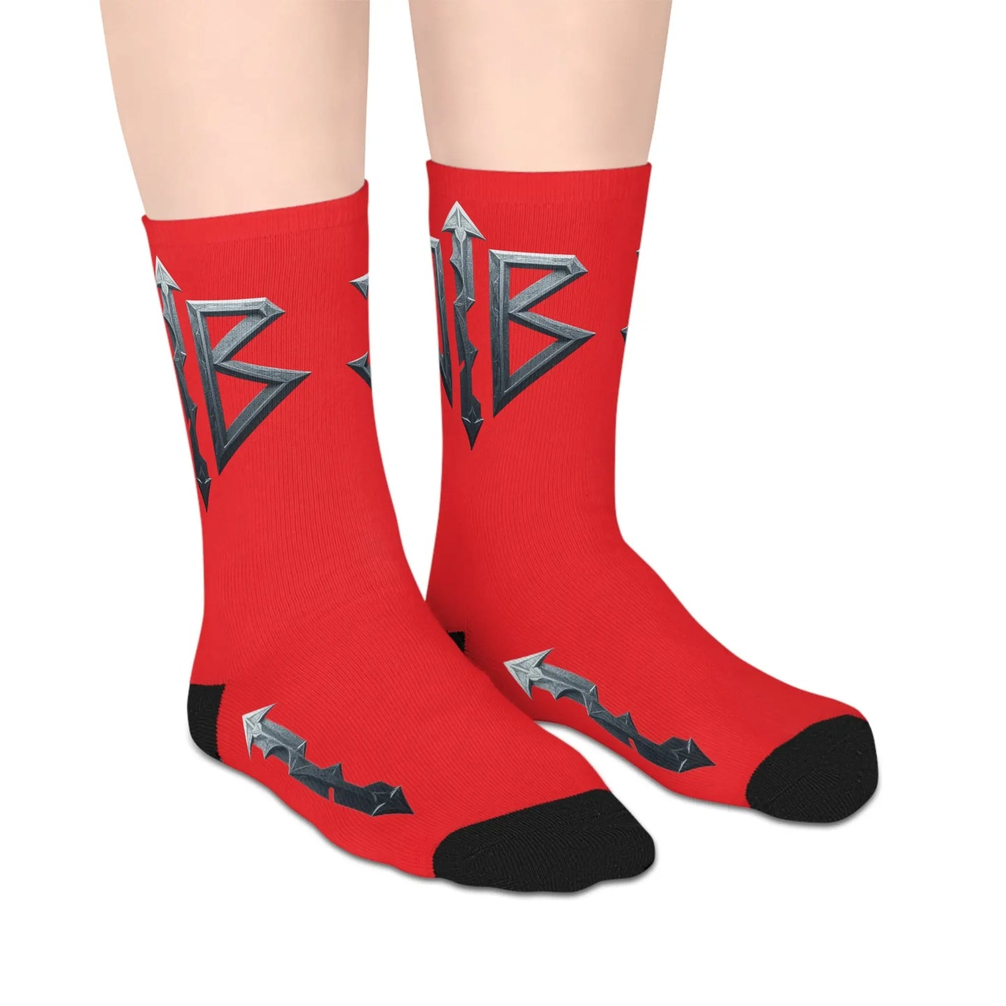 House of JAB, Logo Crew Socks – Red Edition House of JAB