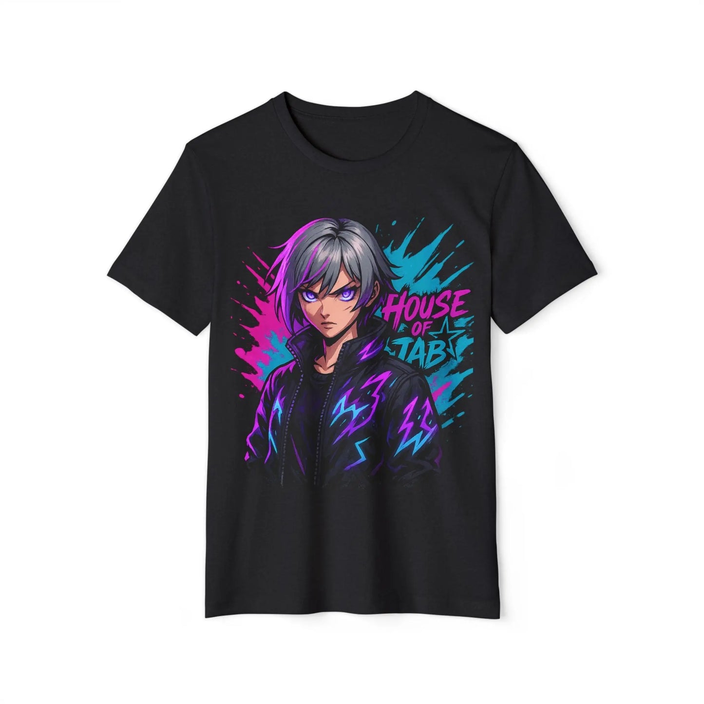 House of JAB Anime Tee – Neon Warrior Streetwear Printify