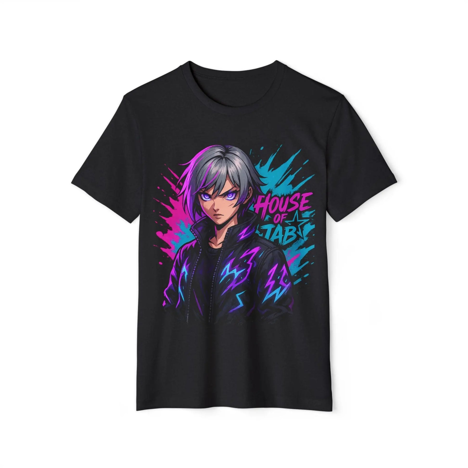 House of JAB Anime Tee – Neon Warrior Streetwear Printify