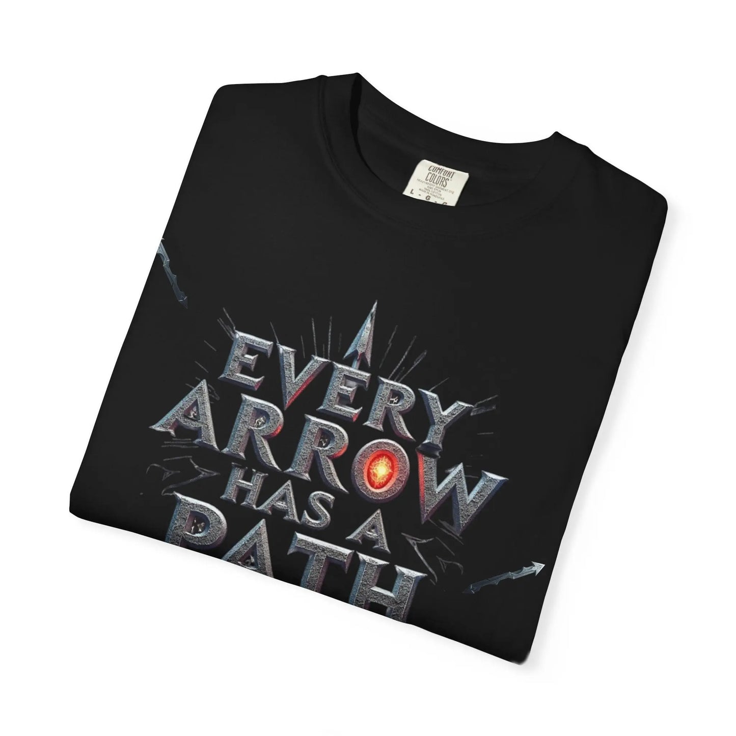 “Every Arrow Has a Path” Graphic Tee – Unisex Streetwear T-Shirt (True Navy) Every Arrow Has a Path