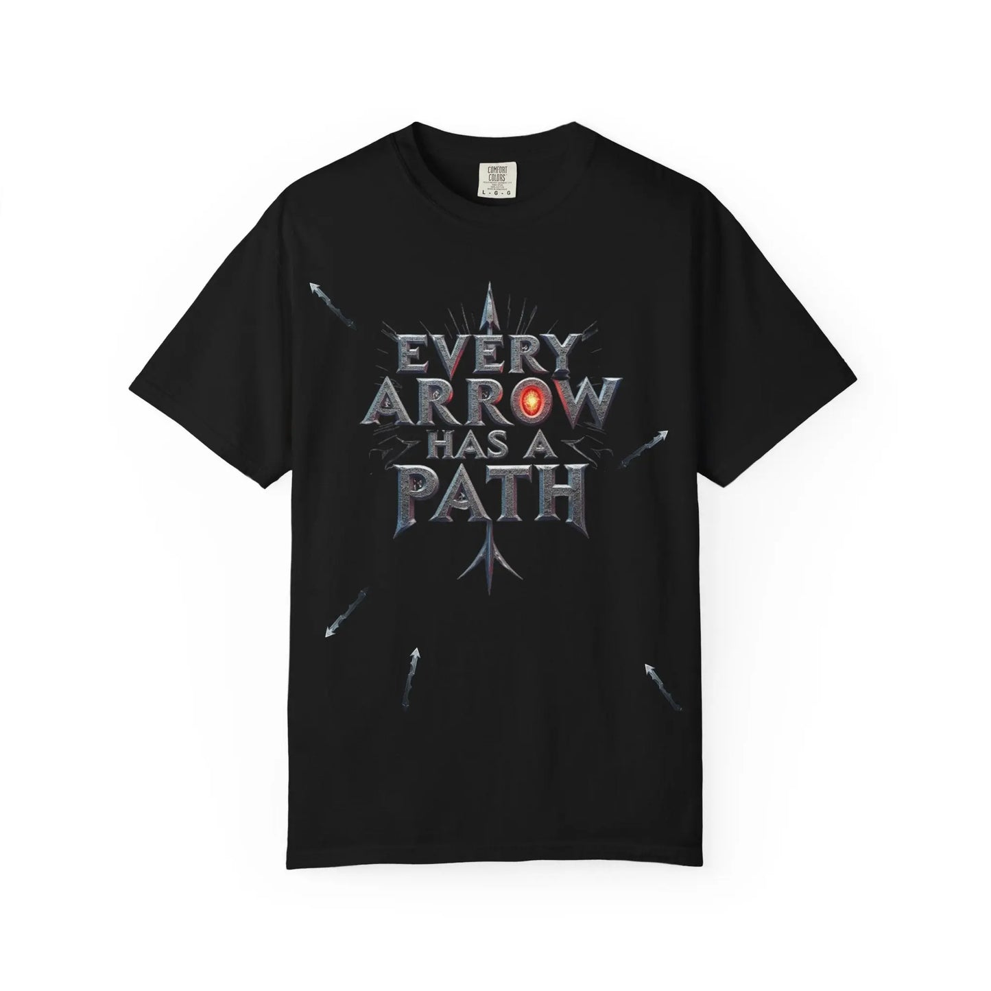“Every Arrow Has a Path” Graphic Tee – Unisex Streetwear T-Shirt (True Navy) Every Arrow Has a Path