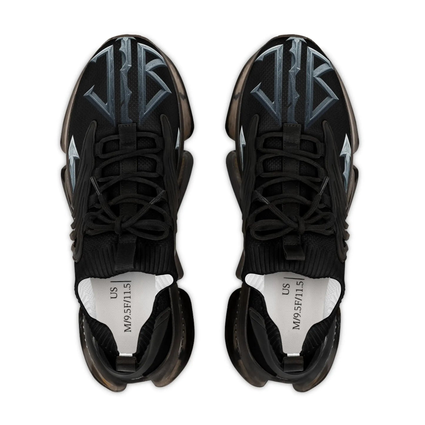 “House of JAB Logo Sneakers – Ambition Sneakers – Blackout & White Ice Editions House of JAB