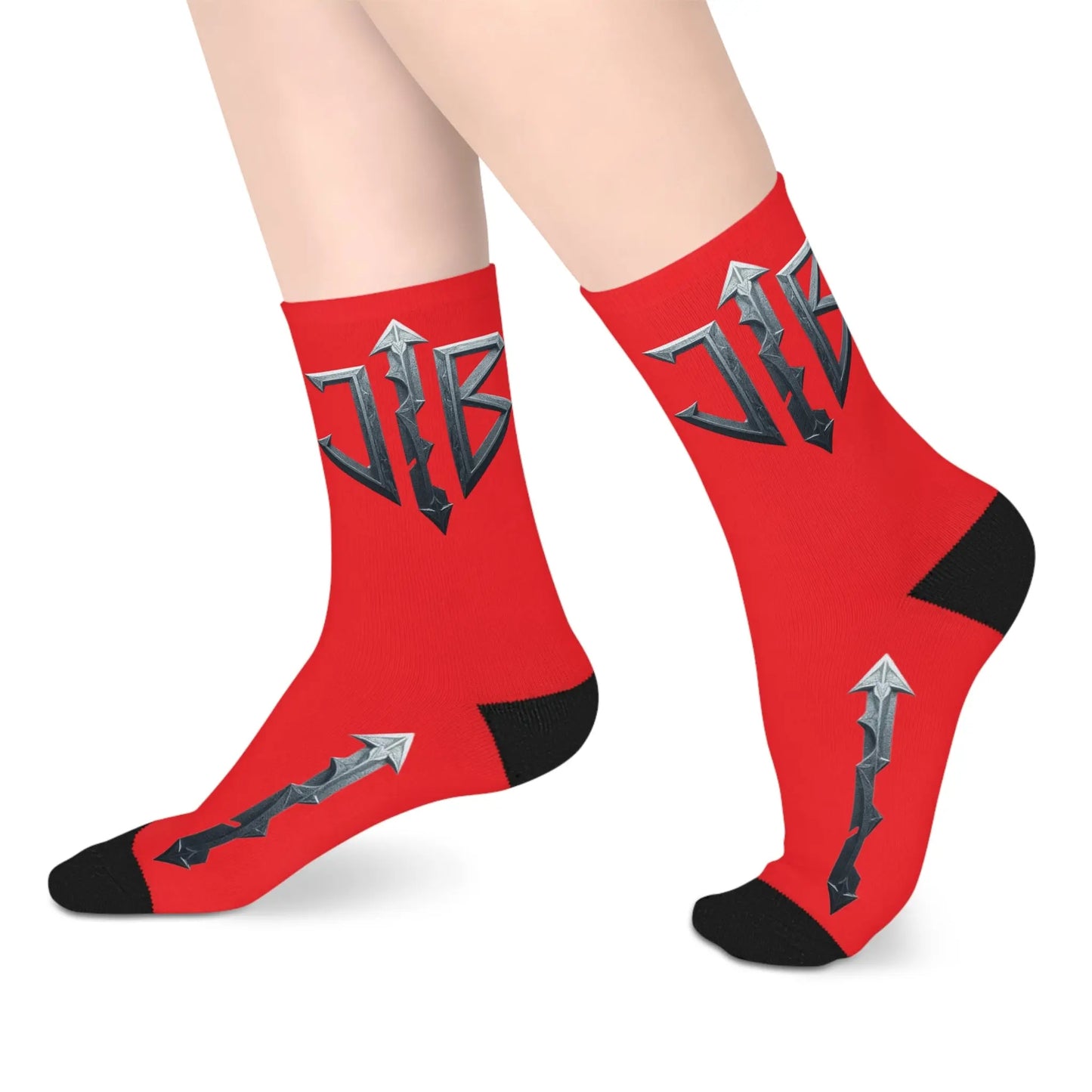 House of JAB, Logo Crew Socks – Red Edition House of JAB
