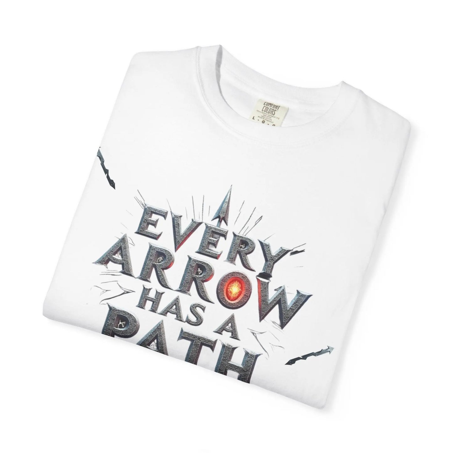 “Every Arrow Has a Path” Graphic Tee – Unisex Streetwear T-Shirt (True Navy) Every Arrow Has a Path