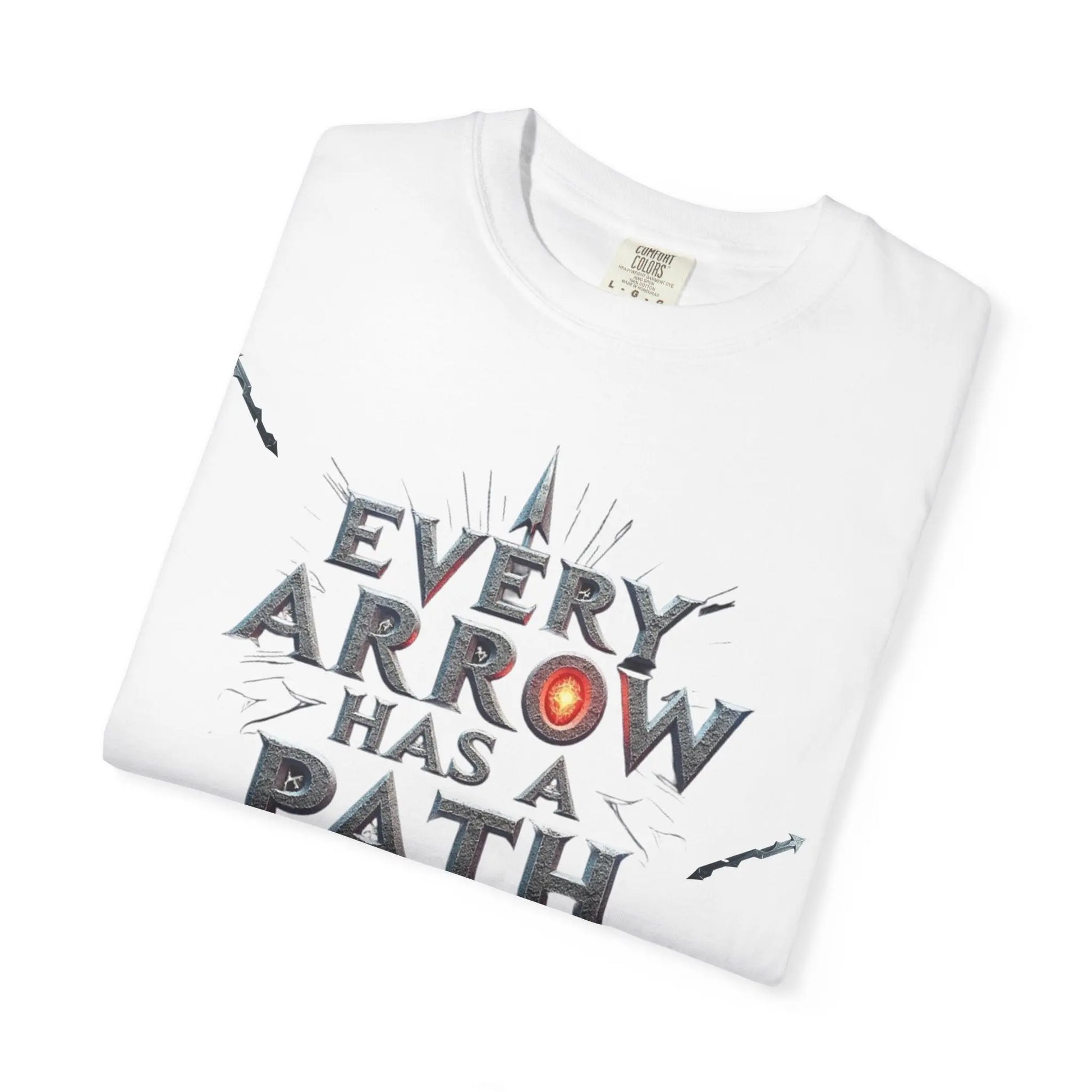 “Every Arrow Has a Path” Graphic Tee – Unisex Streetwear T-Shirt (True Navy) Every Arrow Has a Path