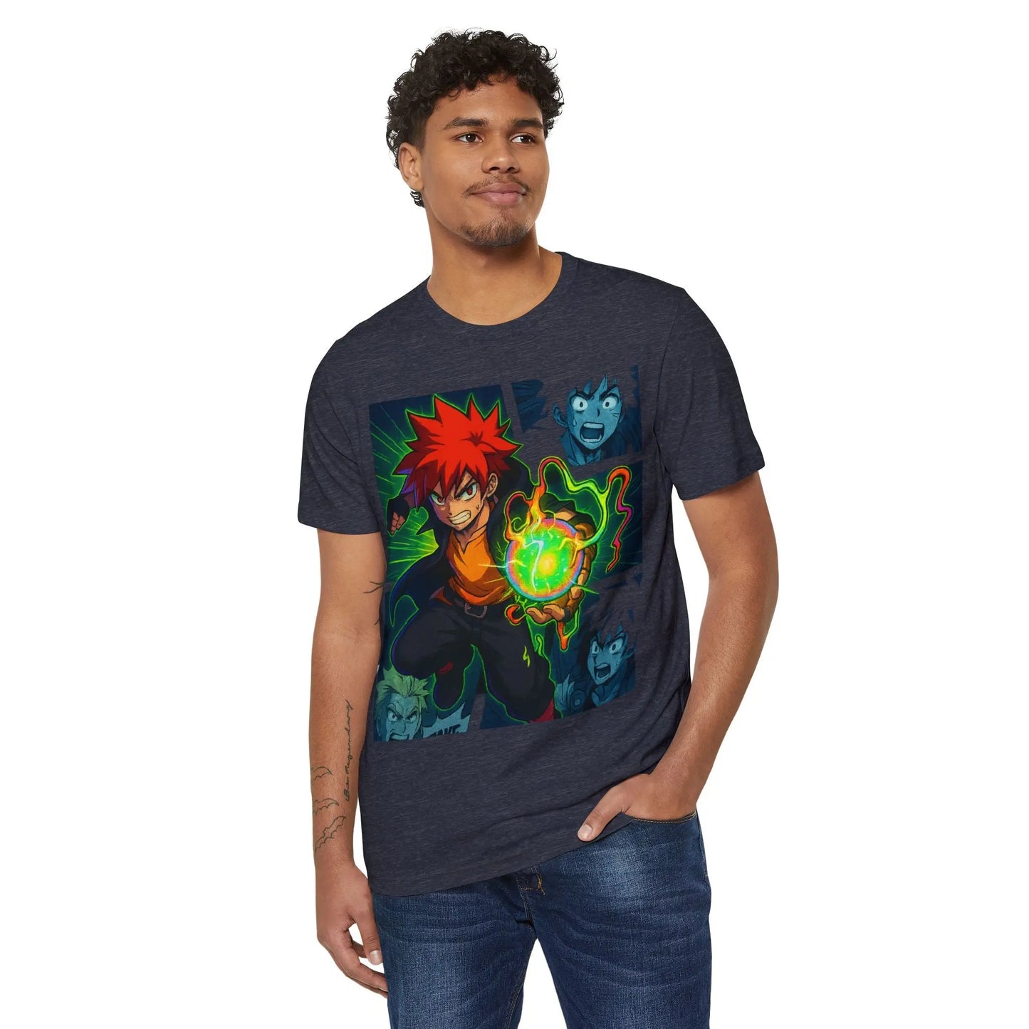 Energized Showdown Anime Graphic Tee – Unisex Streetwear Printify