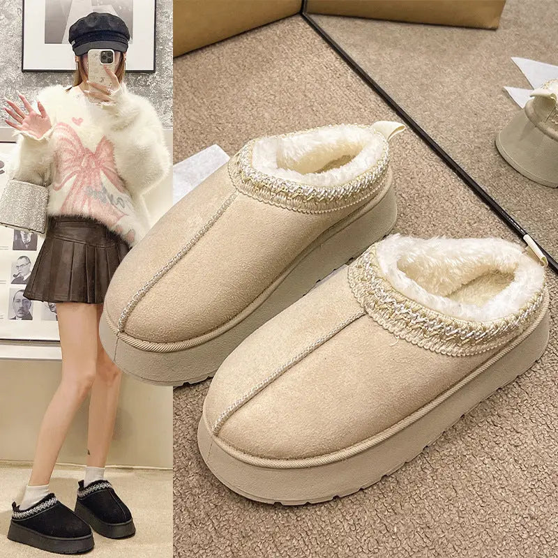 Womens platform ankle slipper shoe boots for winter Pleasures and Sins