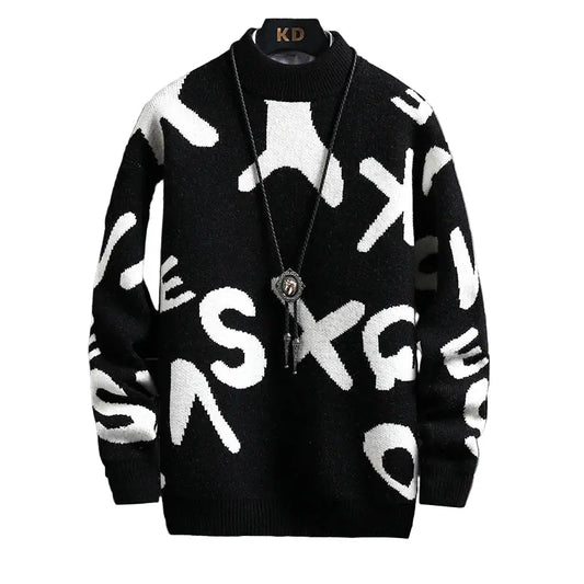 Men's Fashion Half Turtleneck Sweater Kenike