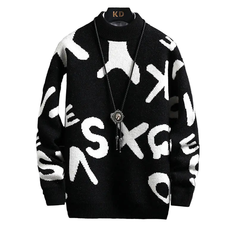 Men's Fashion Half Turtleneck Sweater Kenike