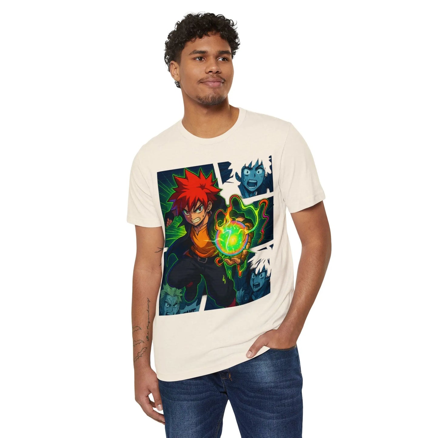 Energized Showdown Anime Graphic Tee – Unisex Streetwear Printify