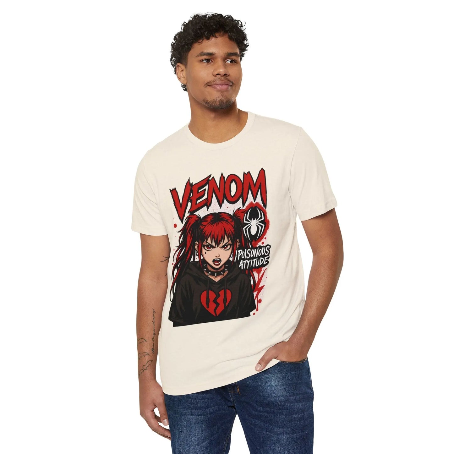 HouseofJAB Venom "Poisonous Attitude" Anime Graphic Tee House of JAB