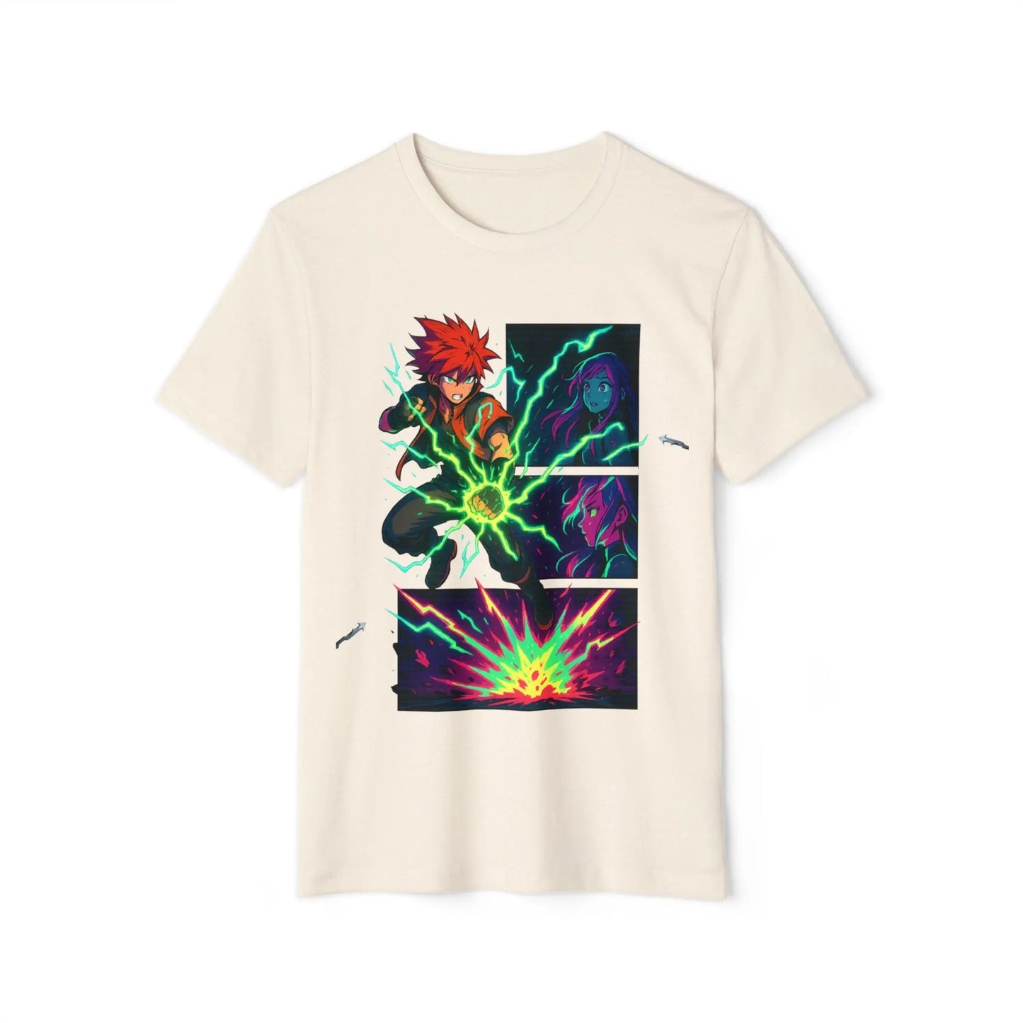 Voltage Clash Anime Graphic Tee – Unisex Streetwear House of JAB