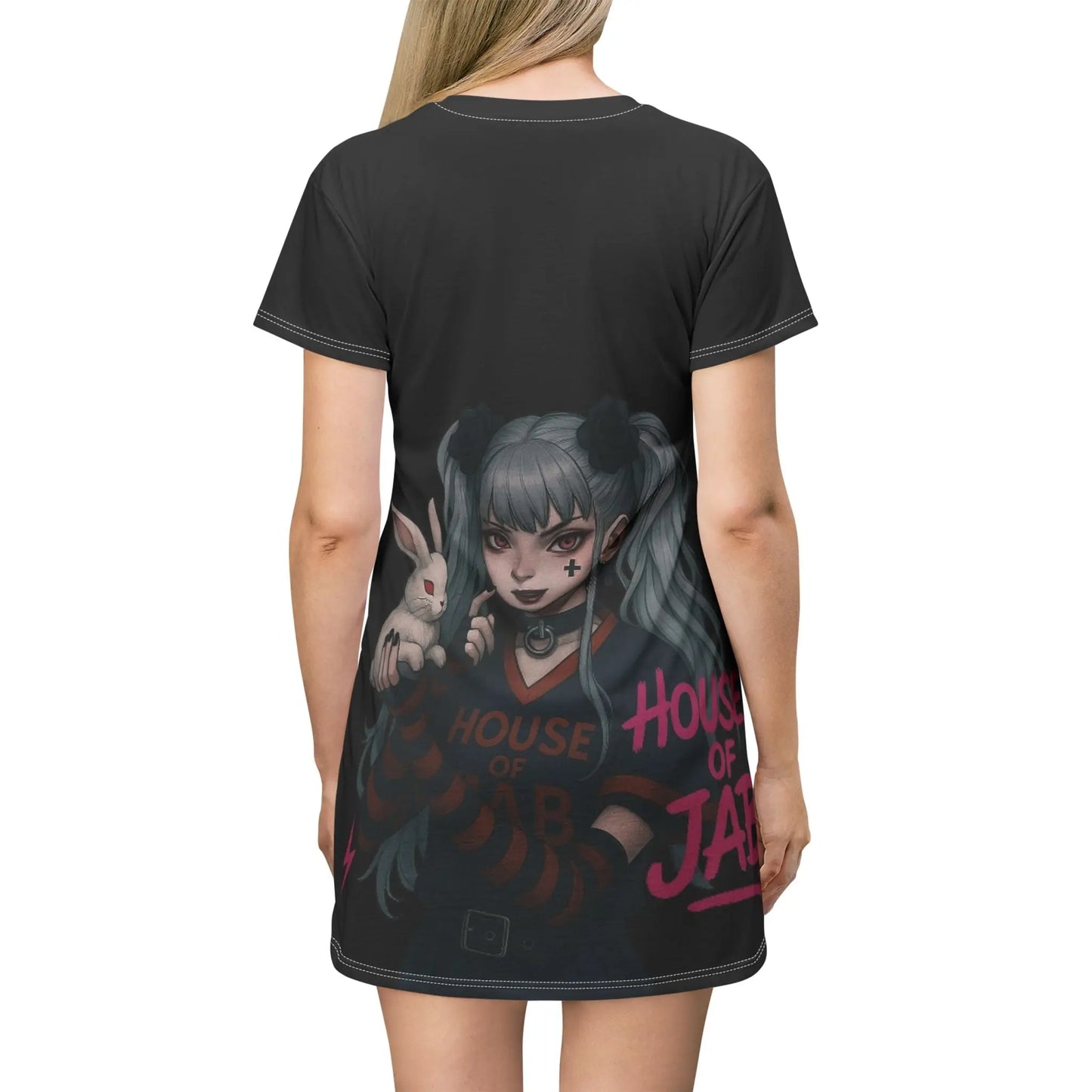 House of Jab | Gothic Anime Oversized Dress Tee House of JAB