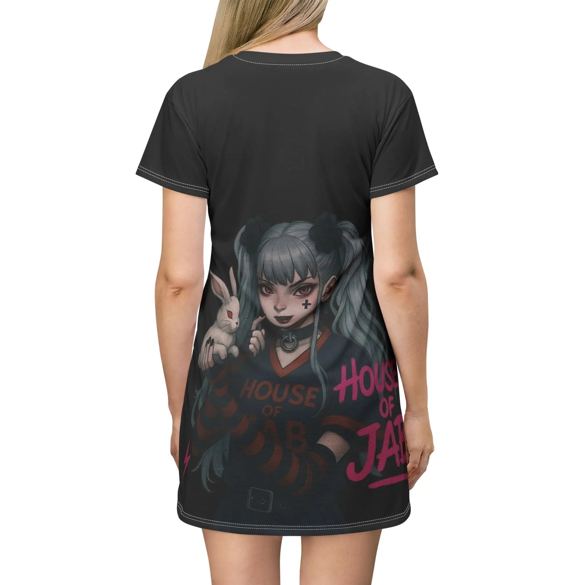House of Jab | Gothic Anime Oversized Dress Tee House of JAB