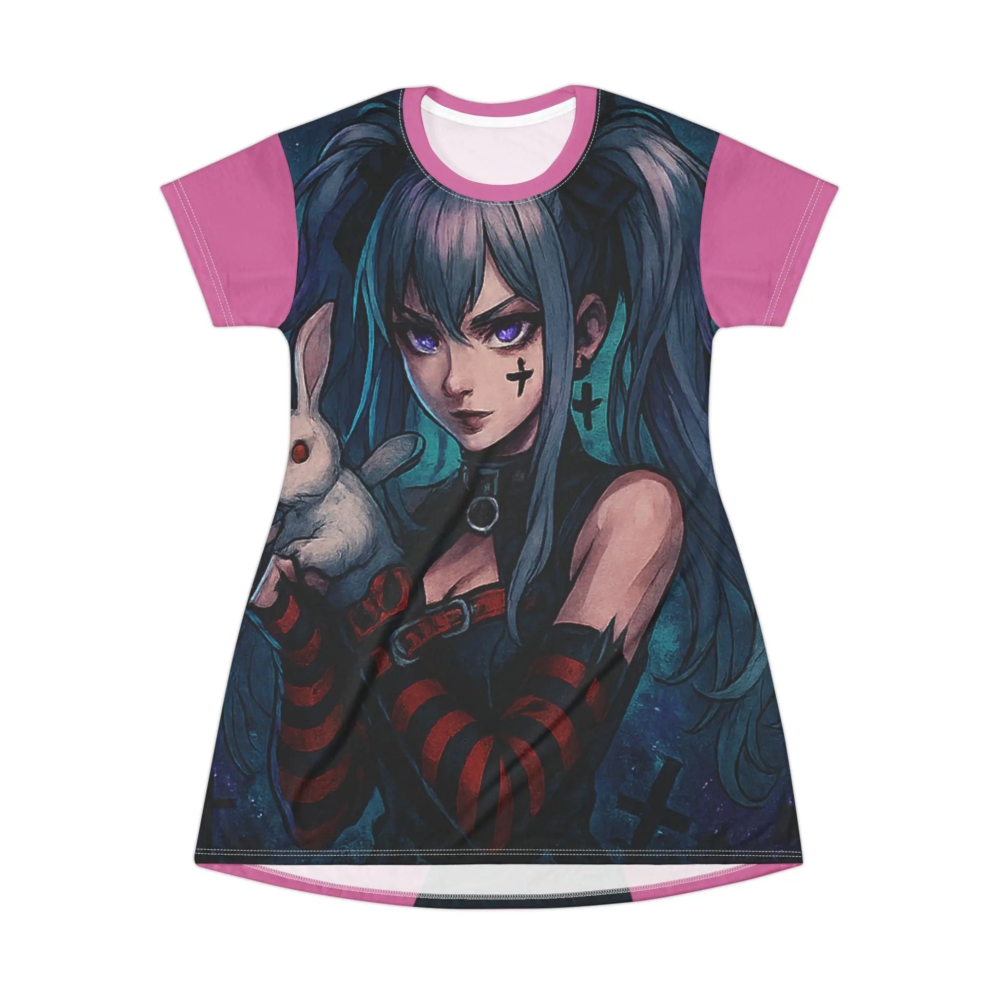 House of Jab | Gothic Anime Oversized Dress Tee House of JAB