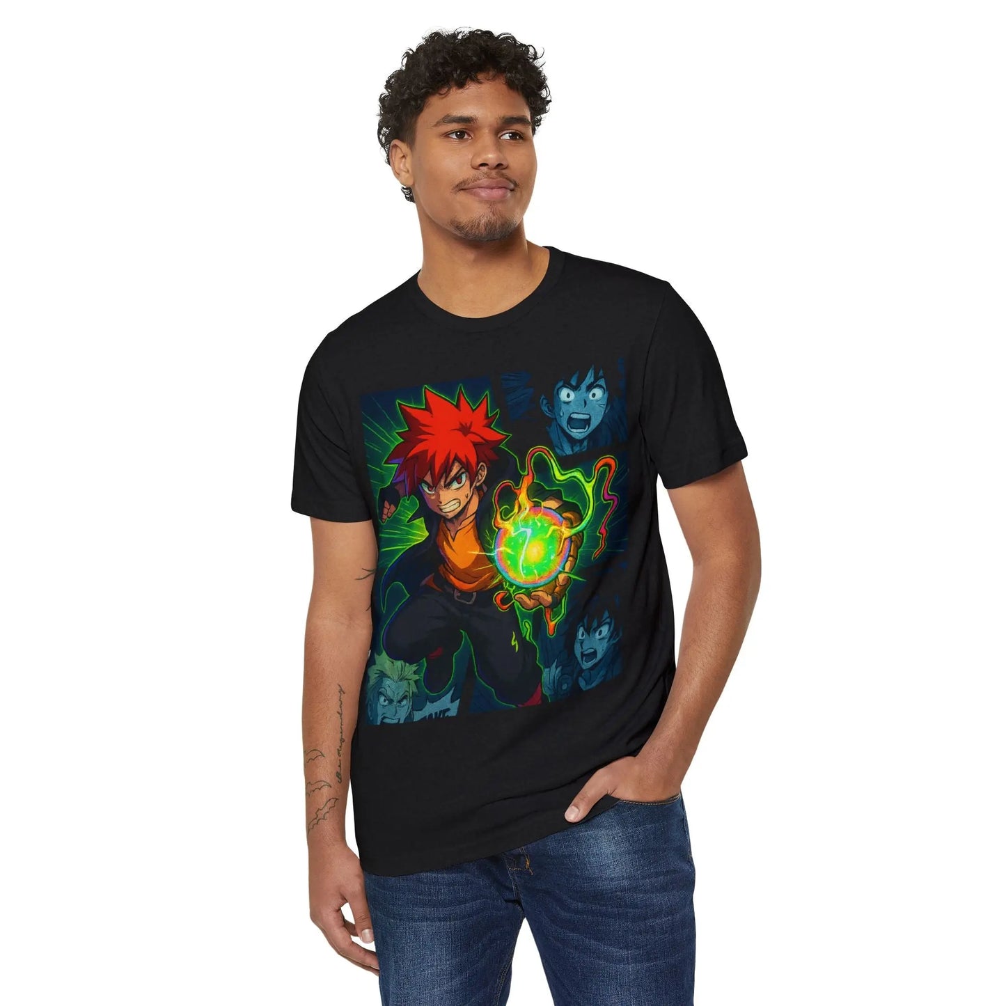 Energized Showdown Anime Graphic Tee – Unisex Streetwear Printify