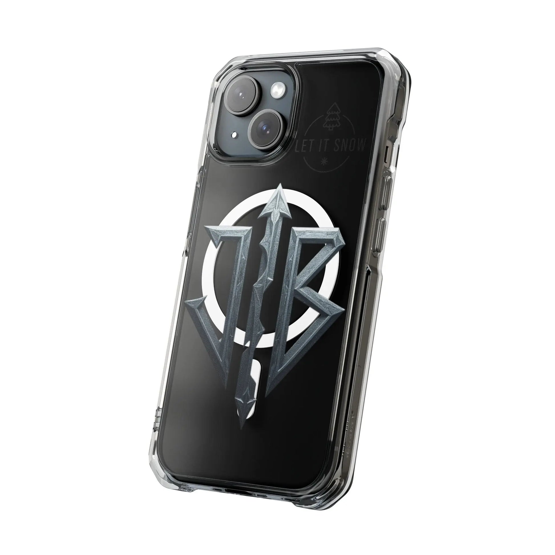 House of JAB Logo Magnetic Clear Phone Cases with Bold Design,  – Protective Streetwear Case for iPhone Printify