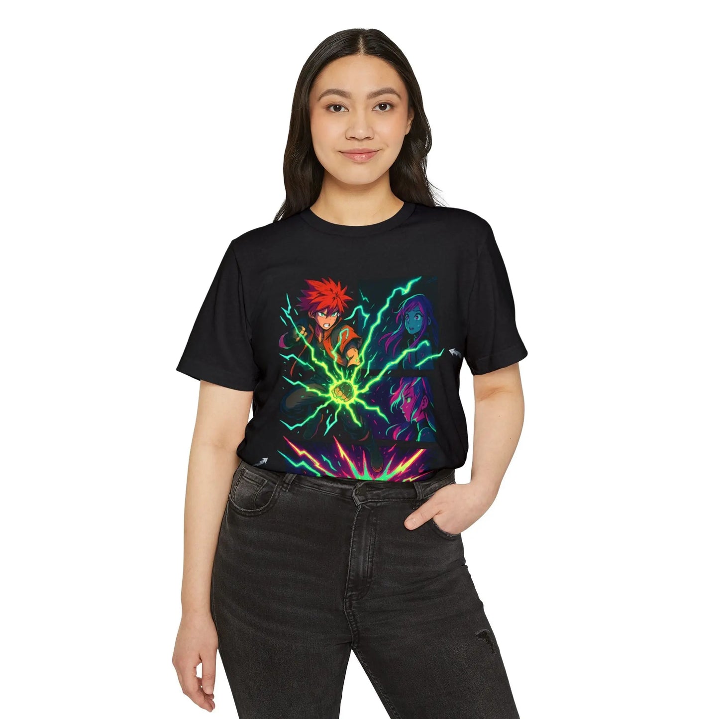Voltage Clash Anime Graphic Tee – Unisex Streetwear House of JAB