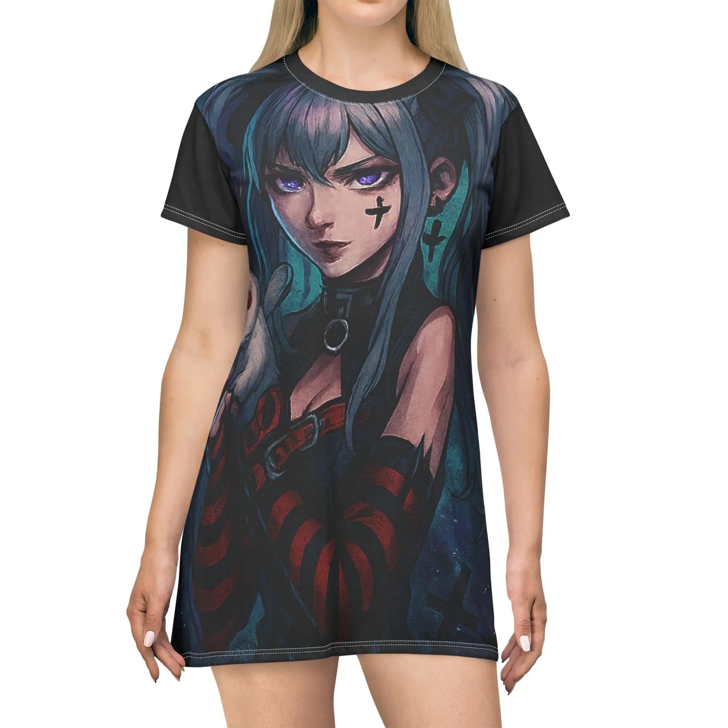 House of Jab | Gothic Anime Oversized Dress Tee House of JAB