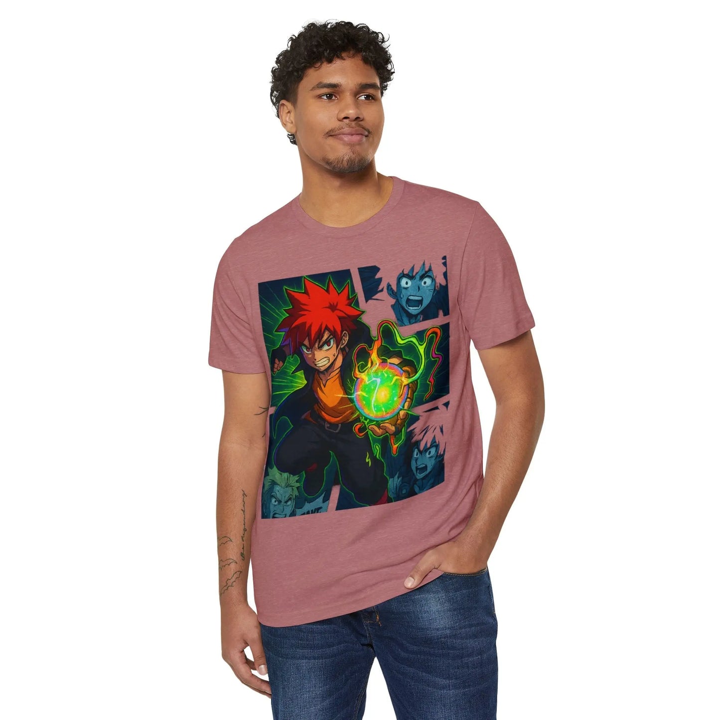 Energized Showdown Anime Graphic Tee – Unisex Streetwear Printify