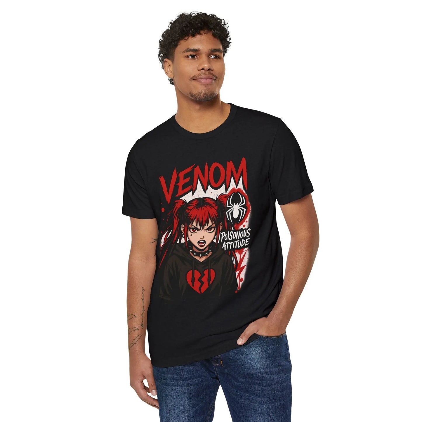 HouseofJAB Venom "Poisonous Attitude" Anime Graphic Tee House of JAB