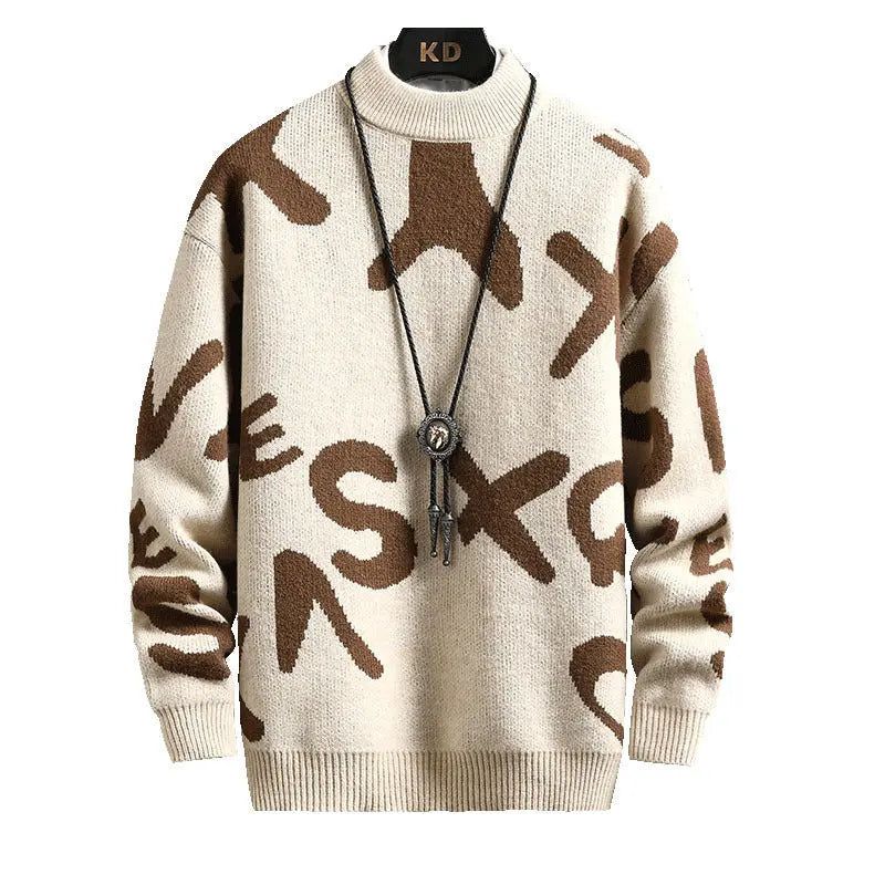 Men's Fashion Half Turtleneck Sweater Kenike