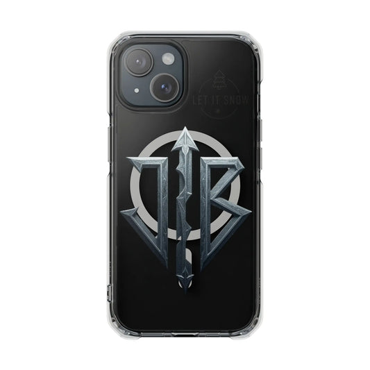 House of JAB Logo Magnetic Clear Phone Cases with Bold Design,  – Protective Streetwear Case for iPhone Printify