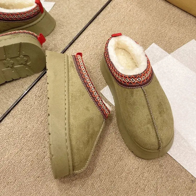 Womens platform ankle slipper shoe boots for winter Pleasures and Sins