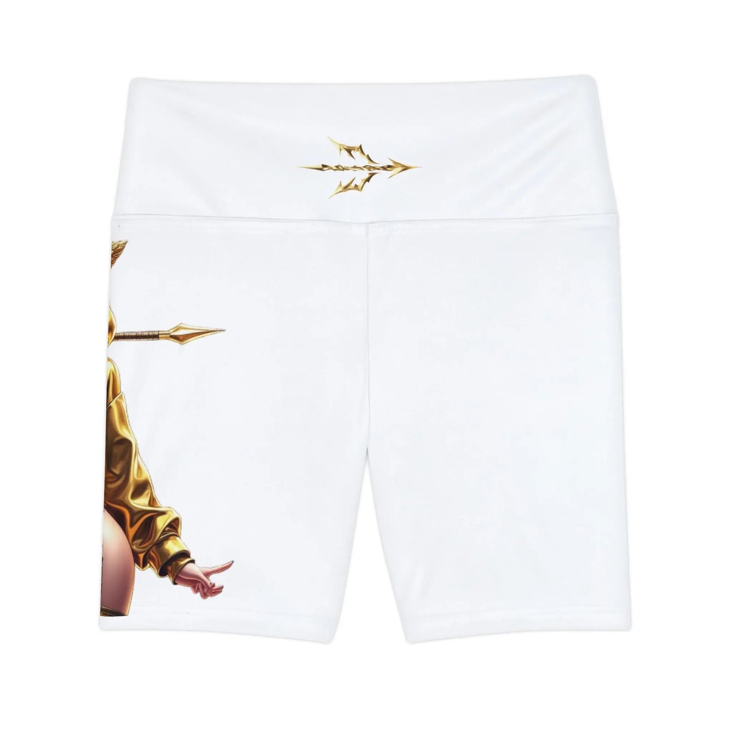 House of JAB - Golden Warrior Anime High-Waisted Shorts – Epic Flirty Women’s Activewear House of JAB