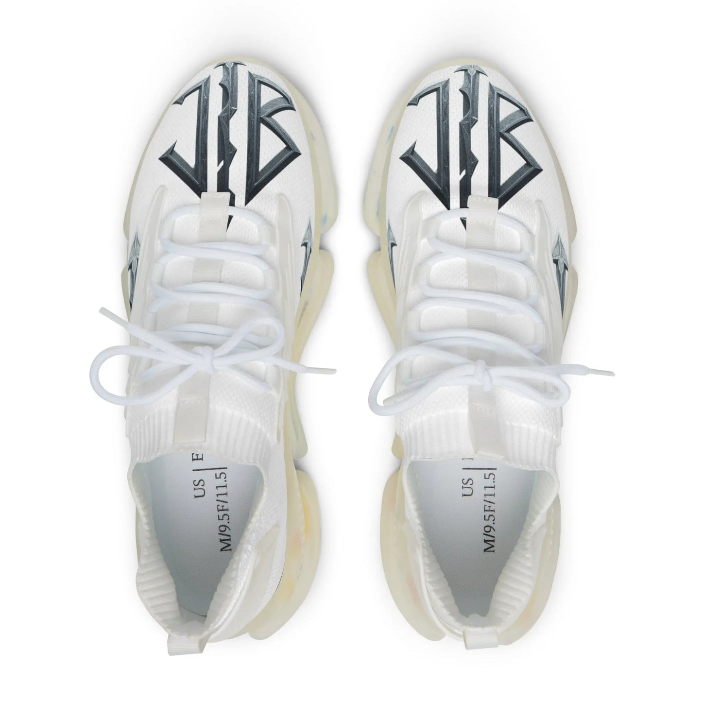 “House of JAB Logo Sneakers – Ambition Sneakers – Blackout & White Ice Editions House of JAB