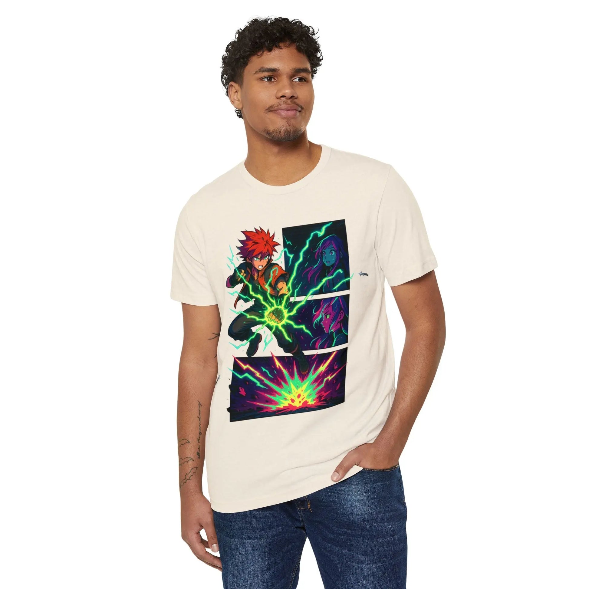 Voltage Clash Anime Graphic Tee – Unisex Streetwear House of JAB