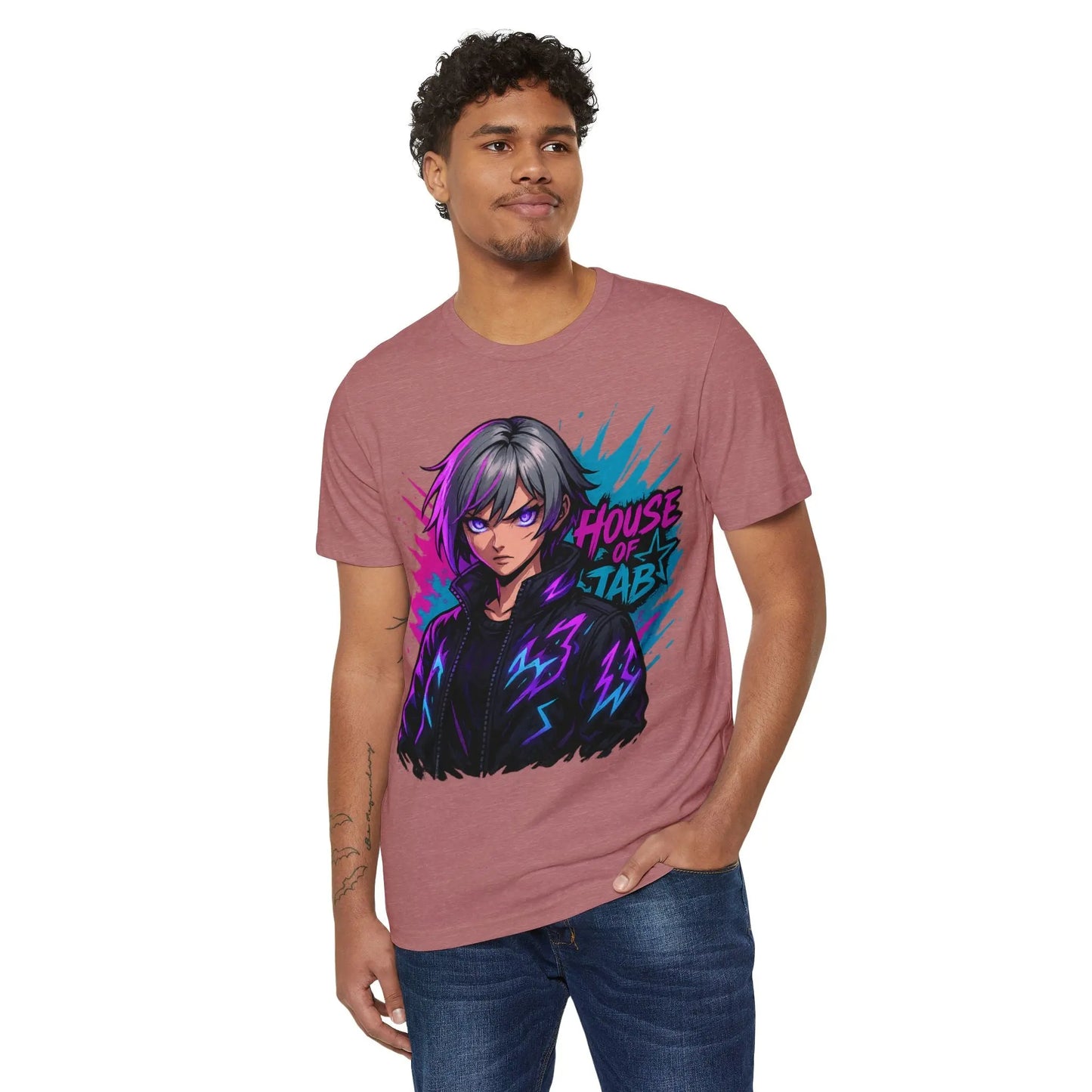 House of JAB Anime Tee – Neon Warrior Streetwear Printify