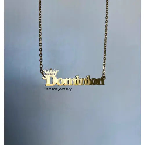 Custom Crown Name Damilola Jewellery