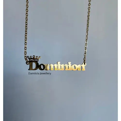 Custom Crown Name Damilola Jewellery