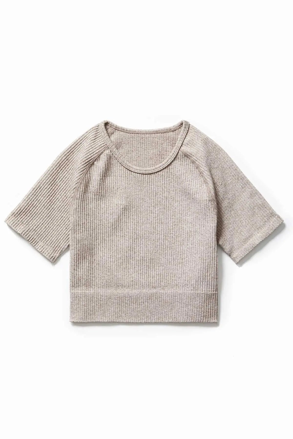 Ribbed Seamless Crop Tee IMLND