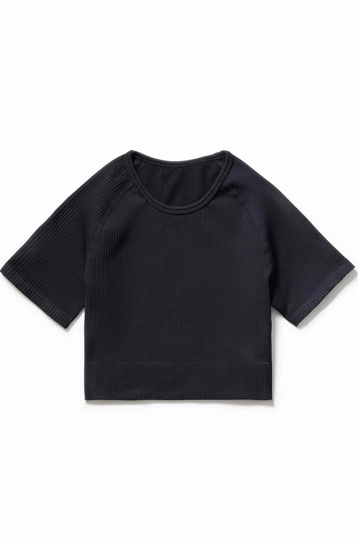 Ribbed Seamless Crop Tee IMLND